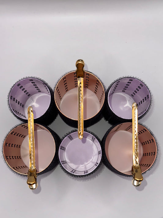 Wałki Aluminiowe MIX (3 duże + 3 średnie + spinki)