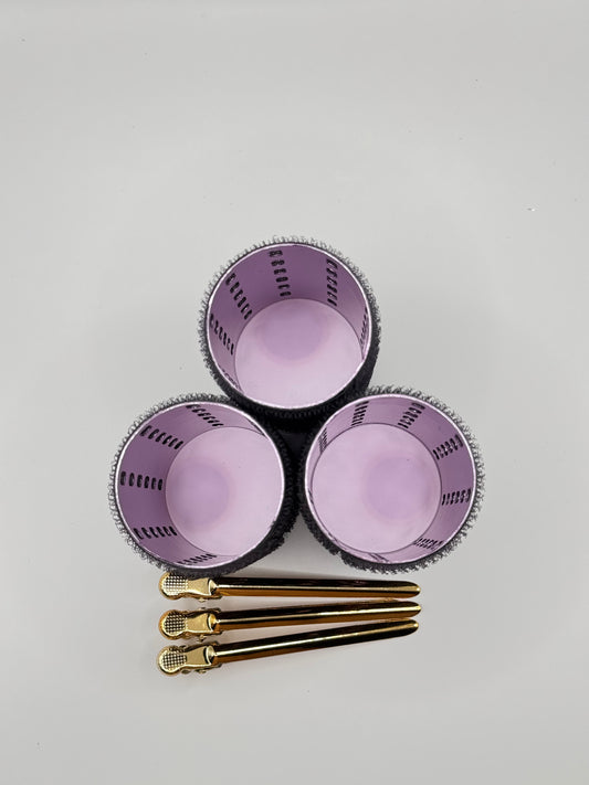 Wałki Aluminiowe Średnie (6 szt. + spinki)